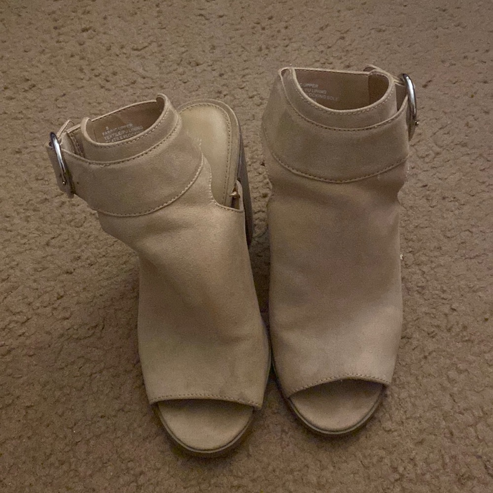 Open toe , open back heels